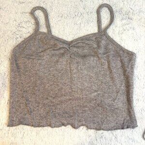 Forever 21 Crop Top,  Teen women's Size M, Grey light knit